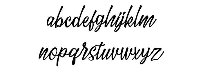TheLucky Font LOWERCASE