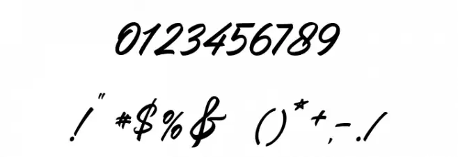 TheLunatique-Regular Font OTHER CHARS