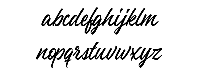 TheLunatique-Regular Font LOWERCASE