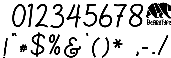 TheManalineFont Font OTHER CHARS