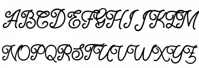 TheManalineFont फ़ॉन्ट अपरकेस