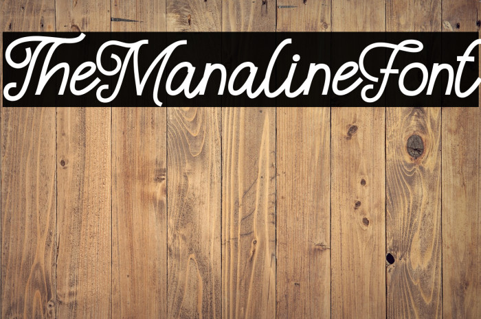 TheManalineFont Example 1