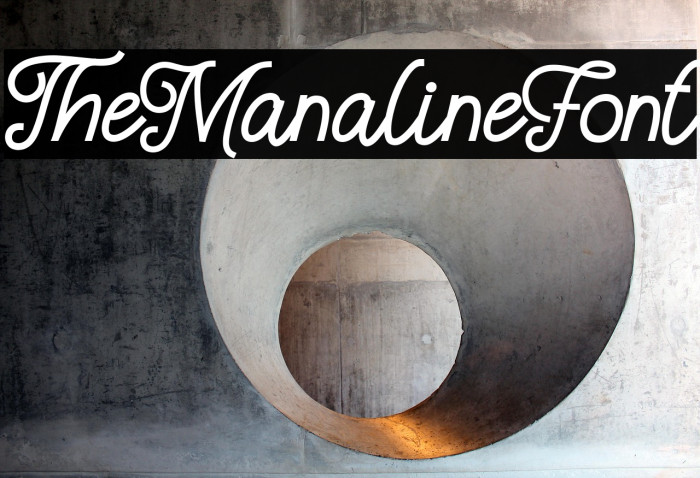 TheManalineFont Example 3