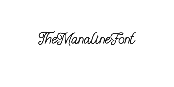 TheManalineFont Logo