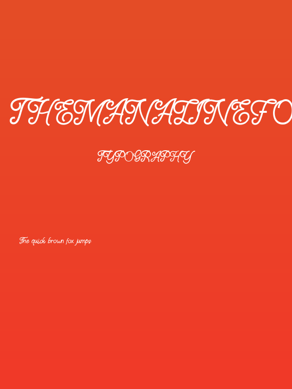 TheManalineFont Poster