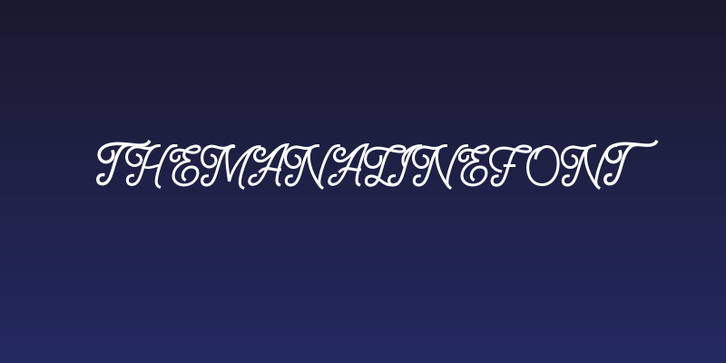 TheManalineFont Social Header