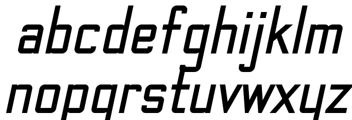 TheMatic Bold Italic Font LOWERCASE