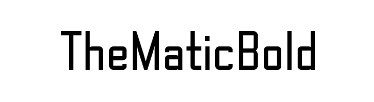 TheMatic Bold  font caratteri gratis