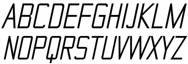 TheMatic Italic 字体 大写