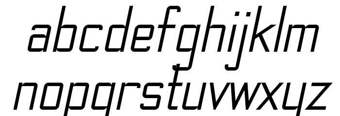 TheMatic Italic Font LOWERCASE