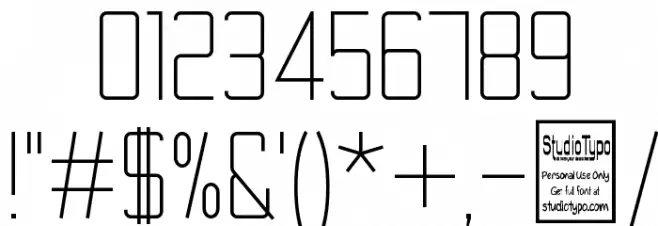 TheMatic Light Font OTHER CHARS