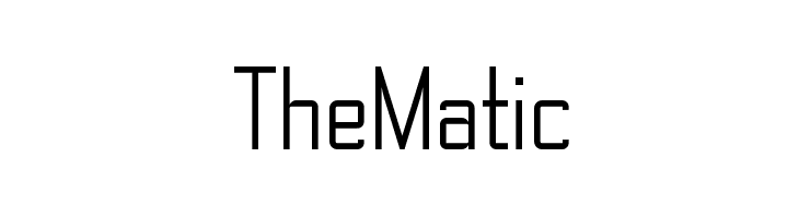 TheMatic  免费字体下载
