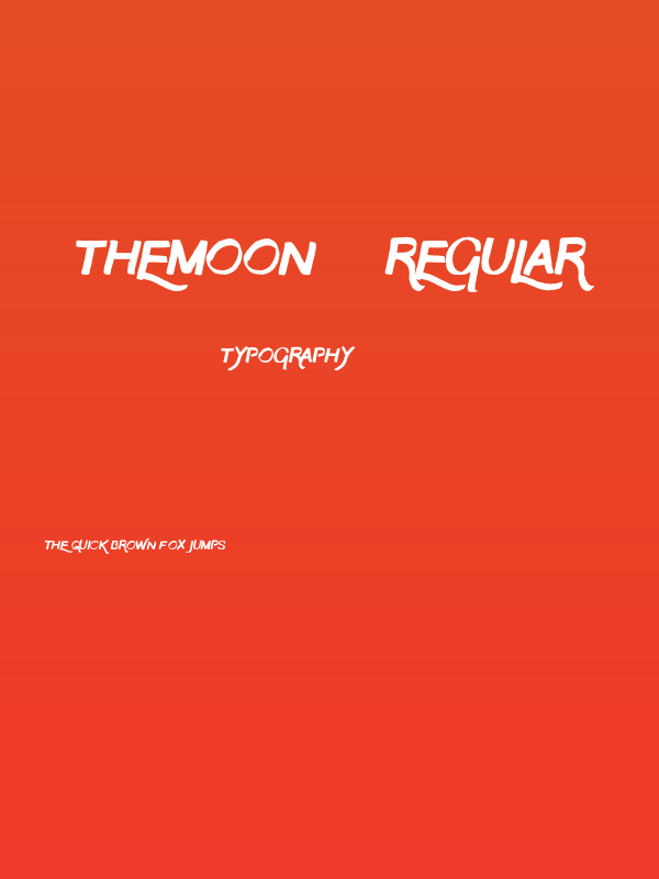 TheMoon-Regular Poster