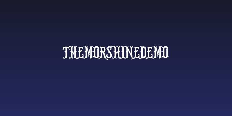 TheMorshineDEMO Social Header