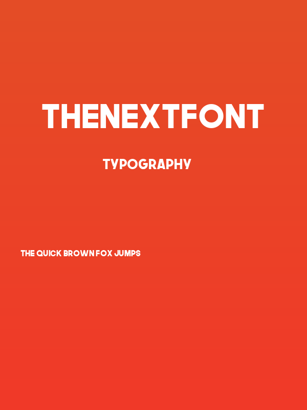 TheNextFont Poster