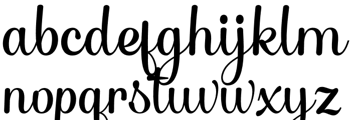 TheNightfall Font LOWERCASE