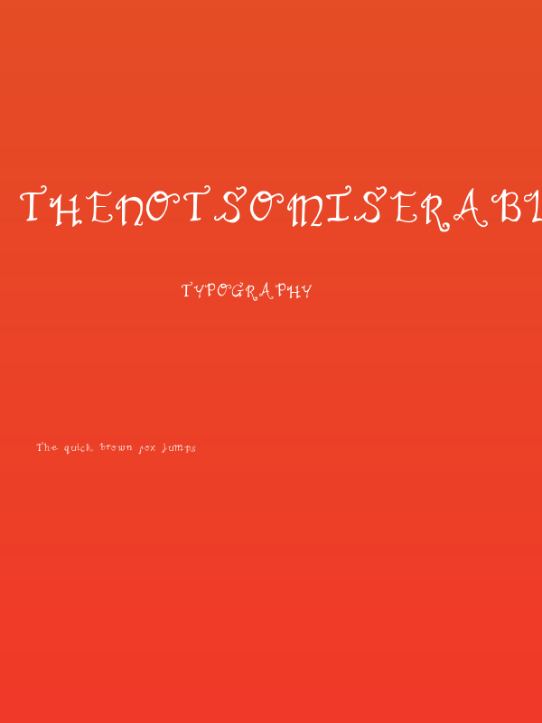 TheNotSoMiserable Poster