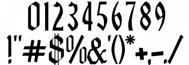 TheNovice Font OTHER CHARS