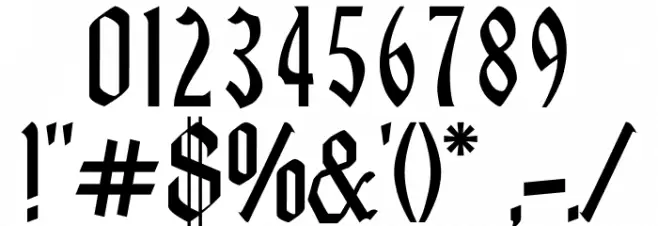 TheNovice Font OTHER CHARS