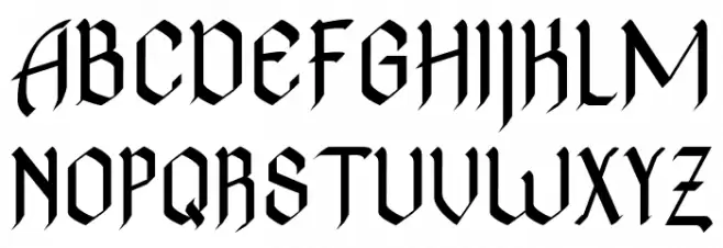 TheNovice Font Litere mari