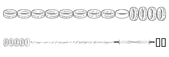 TheOneRing Font LOWERCASE