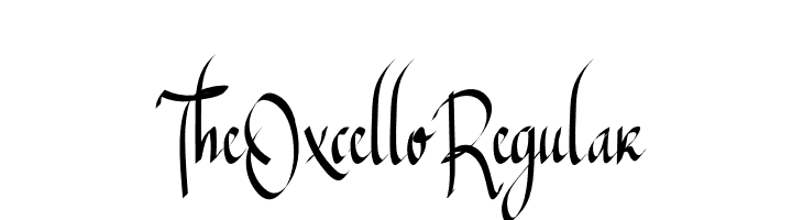 TheOxcelloRegular  नि: शुल्क फ़ॉन्ट्स डाउनलोड