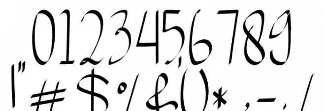 TheOxcelloRegular Font OTHER CHARS