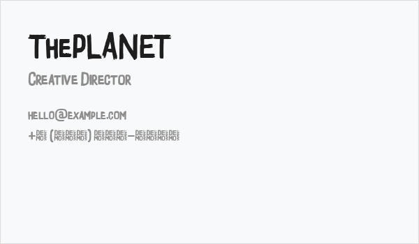 ThePLANET Business Card
