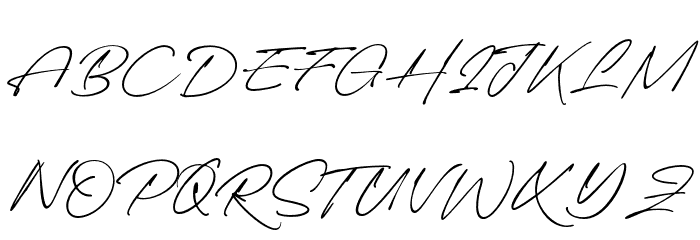 ThePallace-Regular Font UPPERCASE