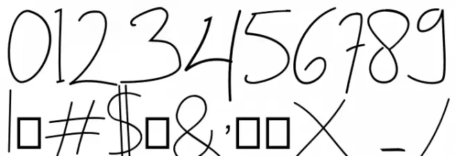 ThePalmer Font OTHER CHARS