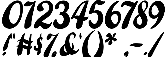 ThePoisonedHeart Font OTHER CHARS