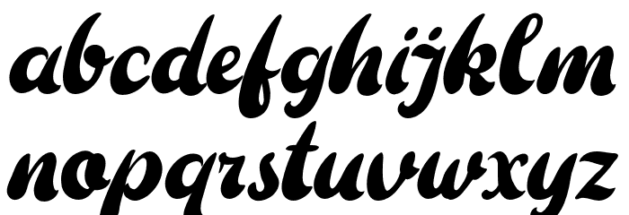 ThePoisonedHeart Font LOWERCASE