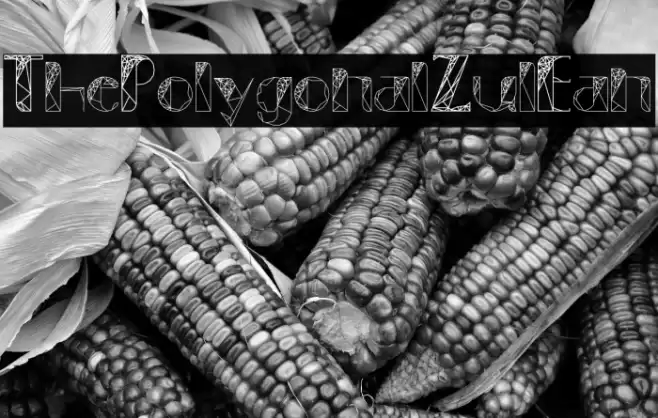 ThePolygonal-ZulEan Font examples