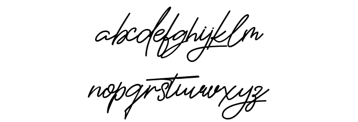 ThePrestigeSignatureRegular Font LOWERCASE