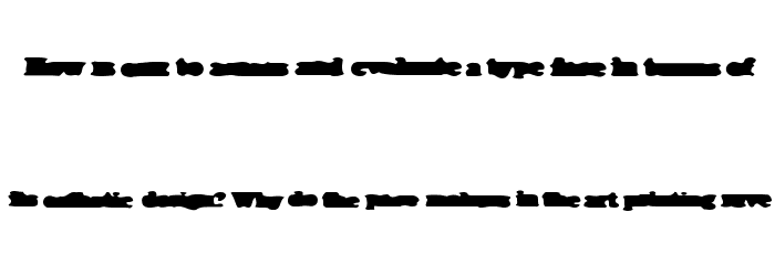 ThePrintedWord Font LOWERCASE