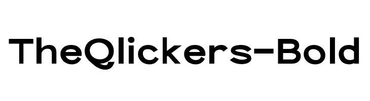 TheQlickers-Bold  Скачать бесплатные шрифты
