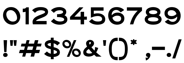 TheQlickers-Bold Font OTHER CHARS