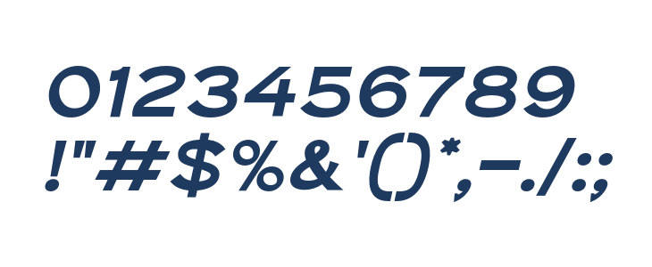 TheQlickers-BoldItalic Other Characters