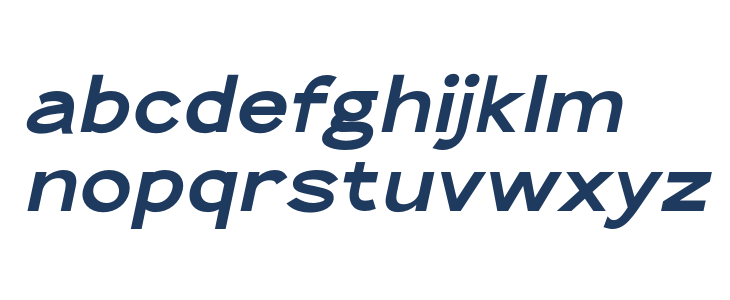 TheQlickers-BoldItalic Lowercase