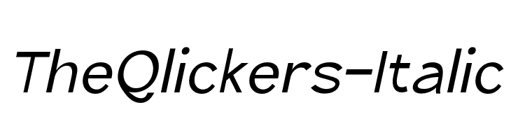 TheQlickers-Italic  لخطوط تنزيل