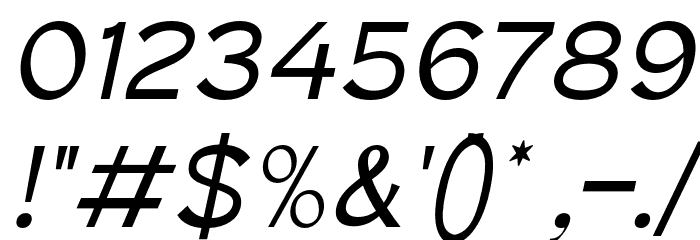 TheQlickers-Italic Font OTHER CHARS