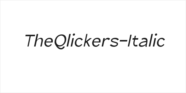 TheQlickers-Italic Logo