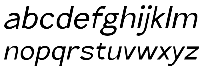 TheQlickers-Italic Font LOWERCASE