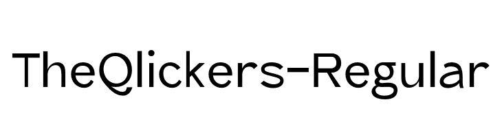 TheQlickers-Regular  नि: शुल्क फ़ॉन्ट्स डाउनलोड