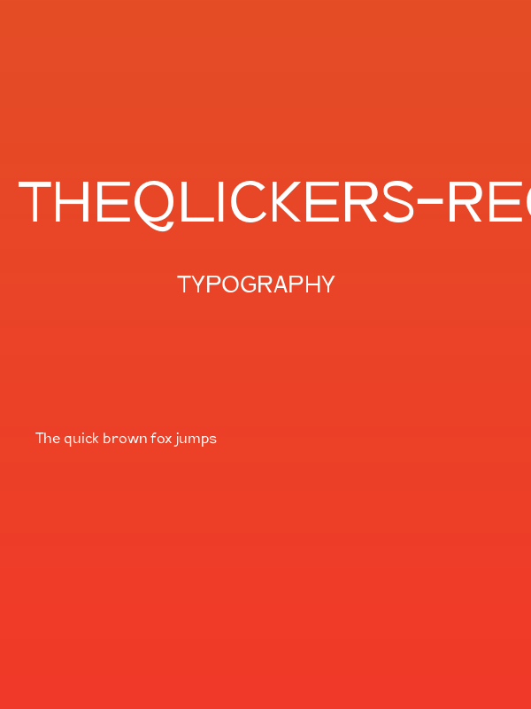 TheQlickers-Regular Poster
