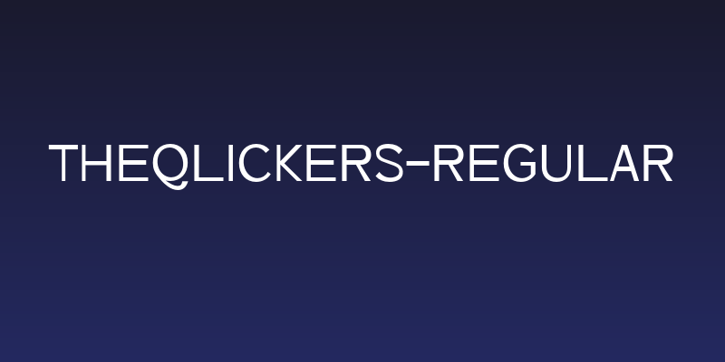 TheQlickers-Regular Social Header