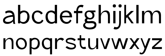 TheQlickers-Regular Font LOWERCASE