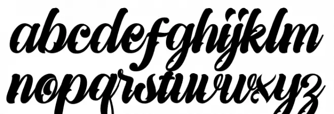 TheQueenofLove 字体 小写