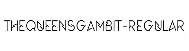 TheQueensGambit-Regular  font caratteri gratis