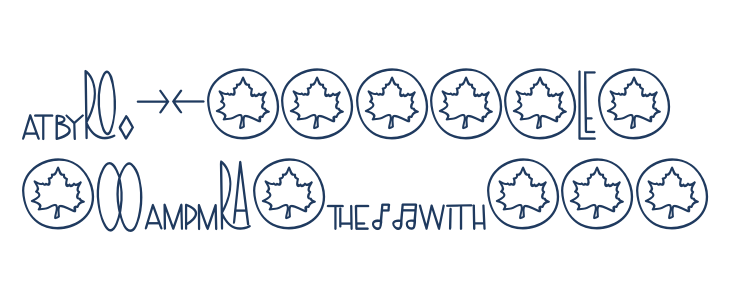 TheRa-SymbolsandLigaturesBold Lowercase